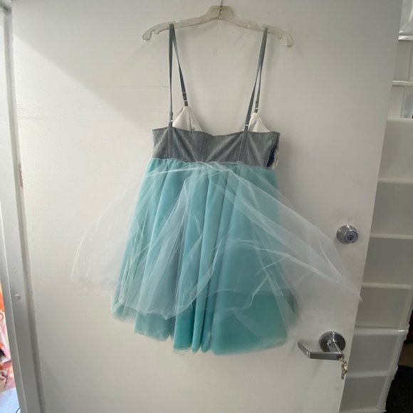 Maggie Barry Denim top Tulle Dress, - Picture 2 of 2